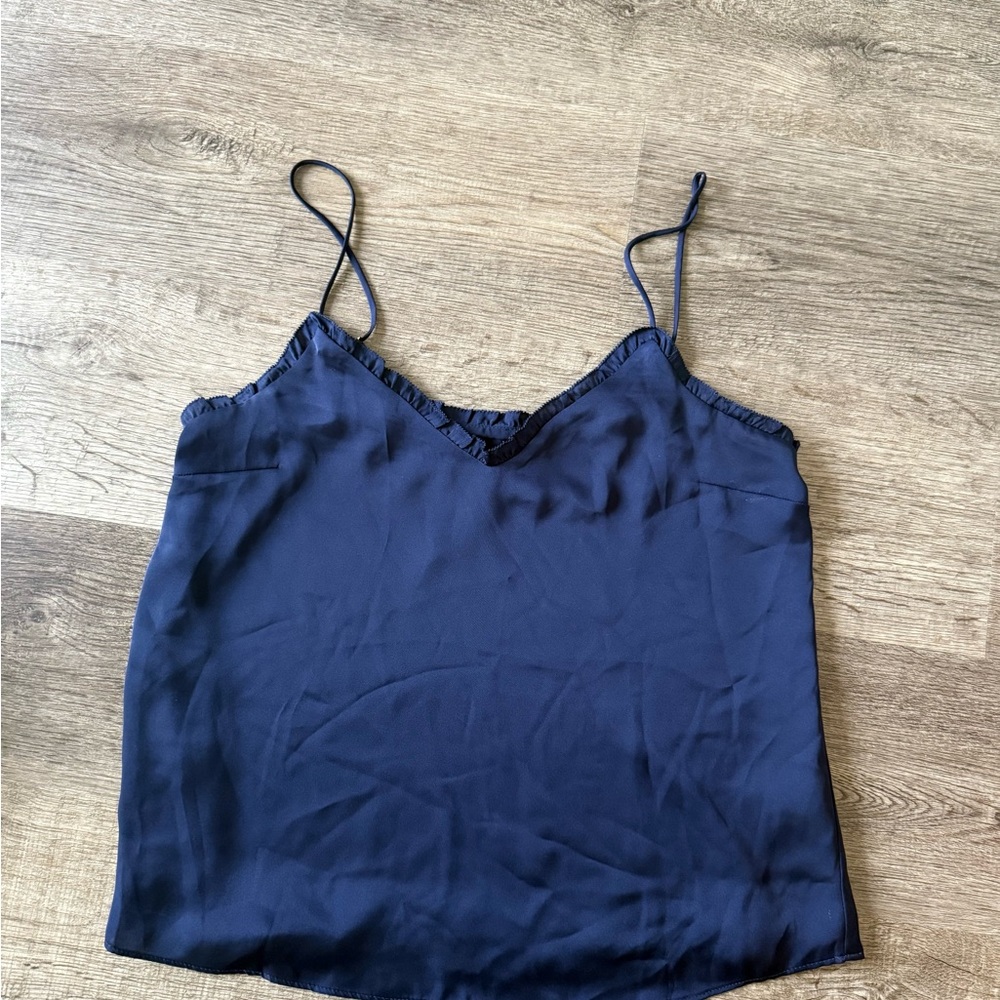 Express Blue Fitted Camisole with Spaghetti Straps